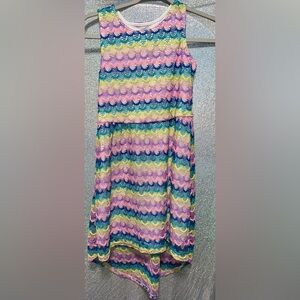 Kids Multicolor Lace Dress